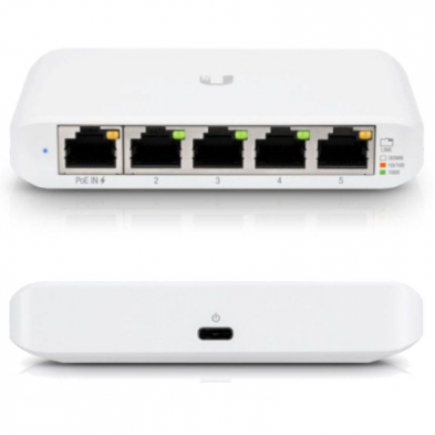 Switch Gestionado Ubiquiti USW-Flex Mini 5 Puertos/ RJ45 10/100/1000 PoE/ Pack 3 uds