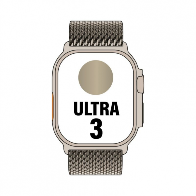 Apple Watch Ultra 3/ GPS/ Cellular/ 49mm/ Caja de Titanio Natural/ Correa Milanese M
