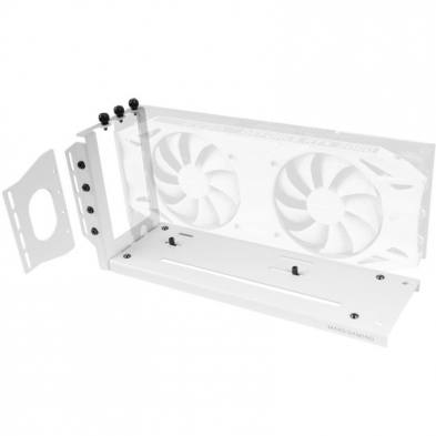 Soporte para Tarjeta Gráfica Mars Gaming MCA-GCV/ Compatibilidad Universal/ Blanco
