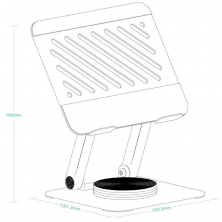 Soporte para Tablet TooQ PH-NARVI-G/ Gris