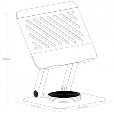 Soporte para Tablet TooQ PH-NARVI-G/ Gris