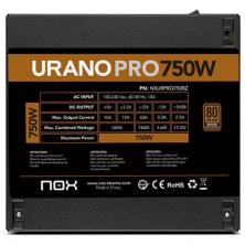 Fuente de Alimentación Nox Hummer Urano Pro/ 750W/ Ventilador 12cm/ 80 Plus Bronze
