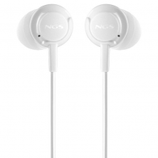 Auriculares Intrauditivos NGS Cross Drift/ con Micrófono/ Jack 3.5/ Blancos