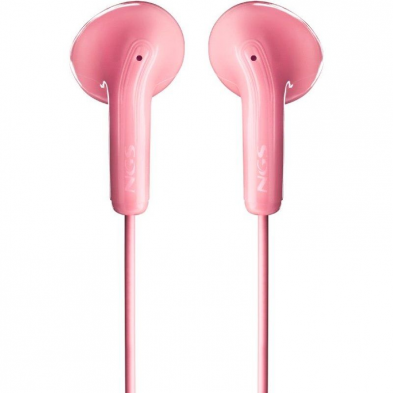 Auriculares Intrauditivos NGS Cross Flip/ con Micrófono/ Jack 3.5/ Rosas