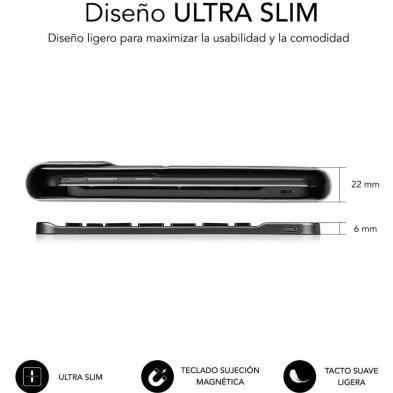 Funda con Teclado Subblim Keytab Pro BT Lenovo Tab 2025 11.5'/ Negra