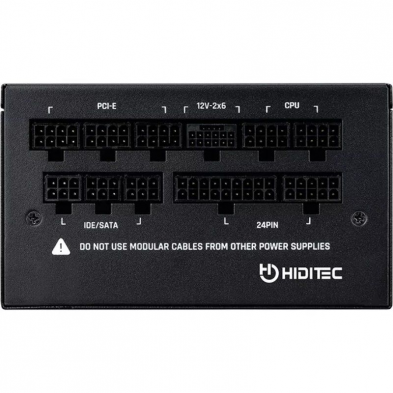 Fuente de Alimentación Hiditec GDX1050 V3/ 1050W/ Ventilador 14cm/ ATX 3.1/ PCIe 5.1/ 80 Plus Gold