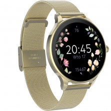 Smartwatch Forever Velora SB-306/ Notificaciones/ Frecuencia Cardíaca/ Oro