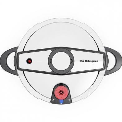 Olla a Presión Orbegozo HP 6200/ 6L/ Acero Inoxidable/ Apta para Inducción