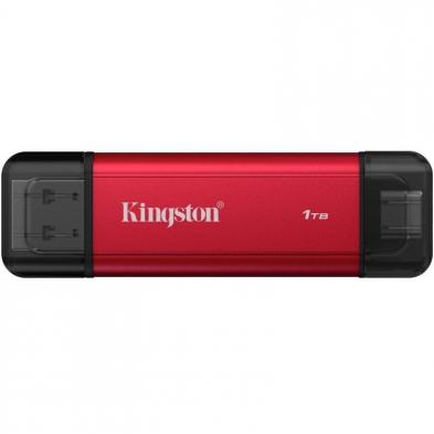 Disco Externo SSD Kingston Dual Portable SSD 1TB/ USB Tipo-C y USB 3.2/ Rojo