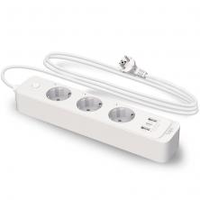 Regleta Inteligente TP-Link Tapo P300/ 3 Tomas de corriente/ 2 USB Tipo-A/ 1 USB Tipo-C/ WiFi/ Blanca