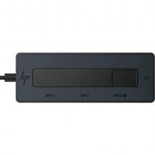 Hub USB Tipo-C HP 6G843AA/ 3xUSB Tipo-C/ 1xUSB Tipo-C PD/ Negro y Azul