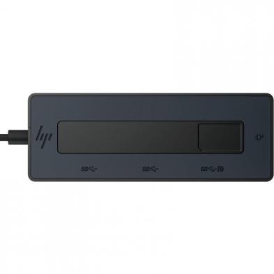 Hub USB Tipo-C HP 6G843AA/ 3xUSB Tipo-C/ 1xUSB Tipo-C PD/ Negro y Azul