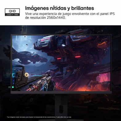 Monitor Gaming LG UltraGear 27G610A-B 27'/ QHD/ 1ms/ 200Hz/ IPS/ Regulable en Altura/ Negro