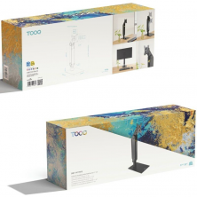 Soporte de Mesa para Monitor TooQ DB1741TN-B/ Giratorio/ Inclinable/ hasta 8kg