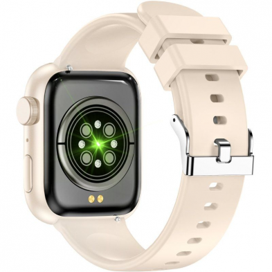 Smartwatch Forever IGo Watch 3 JW-500/ Notificaciones/ Frecuencia Cardíaca/ Marfil
