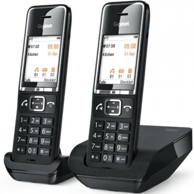 Teléfono Inalámbrico Gigaset Comfort 550/ Pack DUO/ Negro