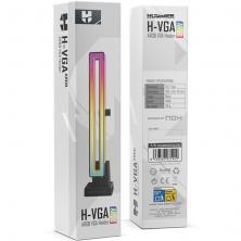 Soporte para Tarjeta Gráfica ARGB Nox Hummer H-VGA ARGB/ Compatibilidad Universal/ Negro