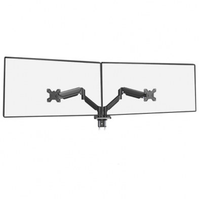 Soporte de Mesa para 2 Monitores Mars Gaming MARM-PRO2/ Giratorio/ Inclinable/ Rotatorio/ hasta 10kg