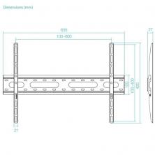 Soporte de Pared Inclinable TooQ LP1082F-B para TV de 37-80'/ hasta 45kg