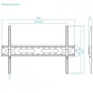 Soporte de Pared Inclinable TooQ LP1082F-B para TV de 37-80'/ hasta 45kg