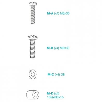 Soporte de Pared Inclinable TooQ LP1082F-B para TV de 37-80'/ hasta 45kg
