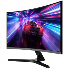 Monitor Profesional Curvo Samsung Essential S3 S39GD S27D392GAU 27'/ Full HD/ Negro y Plata