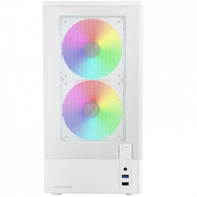 Caja Gaming Minitorre Mars Gaming MC-ONYX/ Blanca