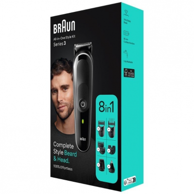 Recortadora Braun All in One Style Kit Series 3 MGK3440/ con Batería/ 8 Accesorios