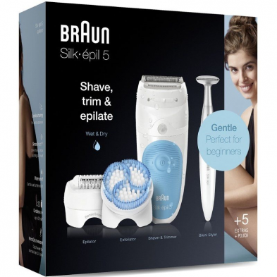 Depiladora Braun Silk Epil Series 5 5-815/ Con Batería/ 5 Accesorios