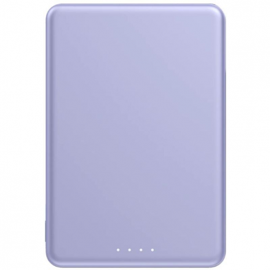 Powerbank 5000mAh Xiaomi Super Slim Magnetic Power Bank 5000/ Wireless/ Púrpura/ Incluye Cable USB Tipo-C