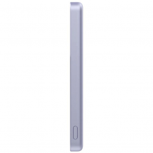 Powerbank 5000mAh Xiaomi Super Slim Magnetic Power Bank 5000/ Wireless/ Púrpura/ Incluye Cable USB Tipo-C