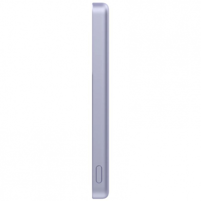 Powerbank 5000mAh Xiaomi Super Slim Magnetic Power Bank 5000/ Wireless/ Púrpura/ Incluye Cable USB Tipo-C