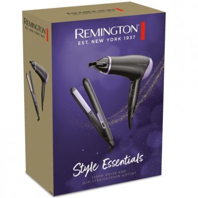 Pack Secador y Plancha para el Pelo Remington Style Essentials