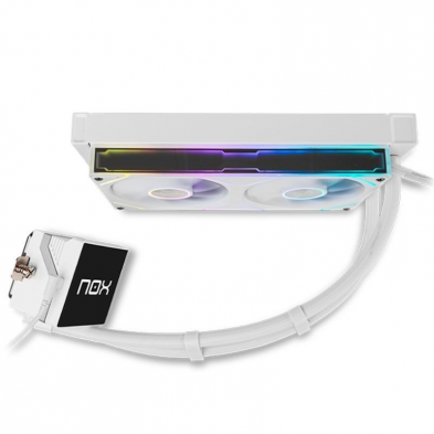 Sistema de Refrigeración Líquida Nox M-240 LCD/ Blanco