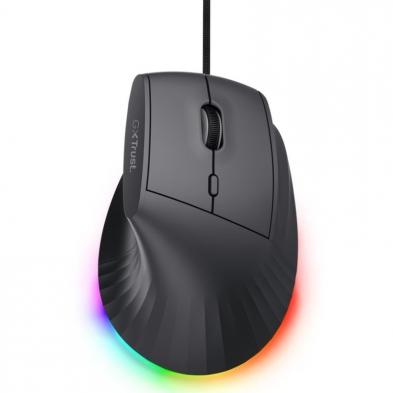 Ratón Vertical Gaming Inalámbrico Trust Gaming GXT 145 Rexxa 26024/ Hasta 12800 DPI