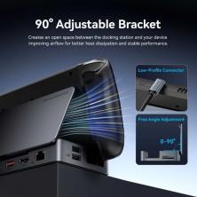 Docking USB Tipo-C para Steam Deck / Switch Vention TPZH0/ 2xHDMI 4K/ 3xUSB/ 1xUSB Tipo-C/ 1xUSB Tipo-C PD/ 1xRJ45/ 1xLector Tar
