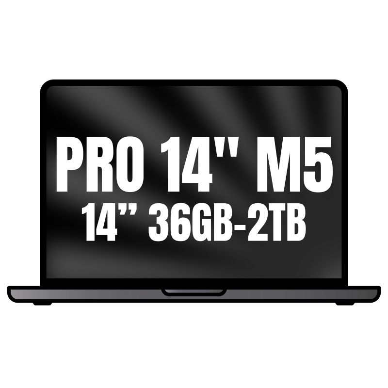 Apple Macbook Pro 14'/ M5 Max 18-Core CPU/ 36GB/ 2TB SSD/ 32-Core GPU/ Negro Espacial
