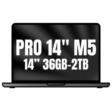 Apple Macbook Pro 14'/ M5 Max 18-Core CPU/ 36GB/ 2TB SSD/ 32-Core GPU/ Negro Espacial