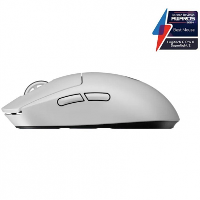 Ratón Gaming Inalámbrico Logitech PRO X Superlight 2/ Batería recargable/ Hasta 44000 DPI/ Blanco