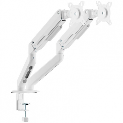 Soporte de Mesa con Contrapeso para 2 Monitores Aisens DT32TSR-439/ Giratorio/ Inclinable/ hasta 9kg