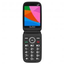 Teléfono Móvil Qubo X-340 4G para Personas Mayores/ Negro