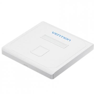 Placa de Pared Keystock Vention IFDW0/ 1 Puertos RJ45