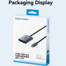 Lector de Tarjetas Externo Vention CLOHB/ USB Tipo-C