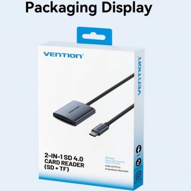 Lector de Tarjetas Externo Vention CLOHB/ USB Tipo-C