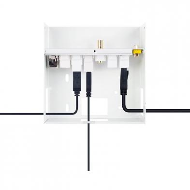 Caja de Conexiones Nanocable 10.35.0004/ VGA - 2x HDMI - Jack 3.5 - USB 3.0 - USB Tipo-C - USB 2.0 - RJ45