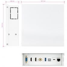 Caja de Conexiones Nanocable 10.35.0004/ VGA - 2x HDMI - Jack 3.5 - USB 3.0 - USB Tipo-C - USB 2.0 - RJ45