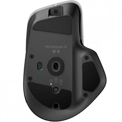 Ratón Ergonómico Inalámbrico Logitech MX Master 4/ Batería recargable/ Hasta 8000 DPI/ Grafito