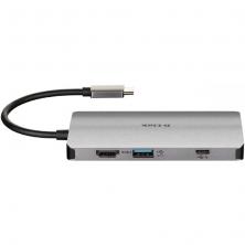 Docking USB Tipo-C D-Link DUB-M810/ 3xUSB/ 1xUSB Tipo-C/ 1xThunderbolt/ 1xHDMI 4K/ 1xRJ45/ 1xLector tarjetas/ Gris