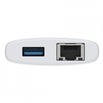 Docking USB Tipo-C D-Link DUP-A01/ 1xUSB/ 2xUSB Tipo-C/ 2xHDMI 4K/ 1xRJ45/ 1xLector de Tarjetas/ 1xUSB Tipo-C PD/ Blanco