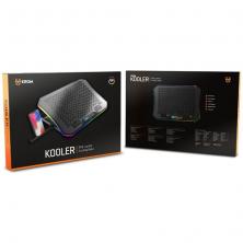 Soporte Refrigerante Krom Kooler para Portátiles hasta 19'/ Iluminación LED